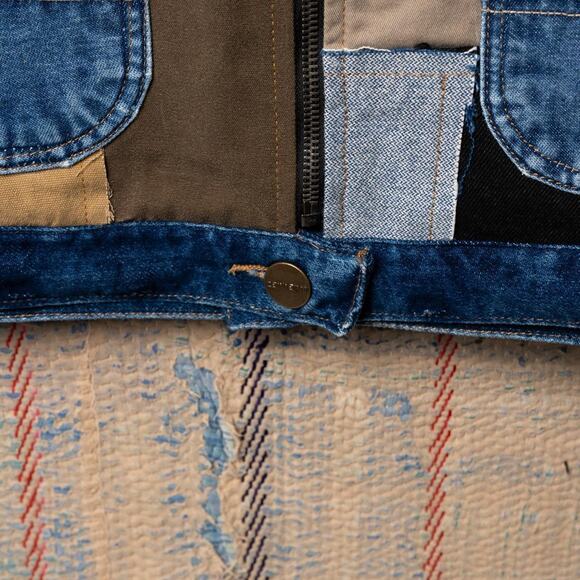 Upcycled patchwork carhartt chore jacket - Picture 4 of 7